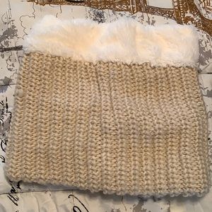 Cream and white snood never worn